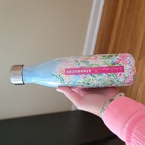 EUC Lilly Pulitzer / Starbucks Swell bottle, mermaid print